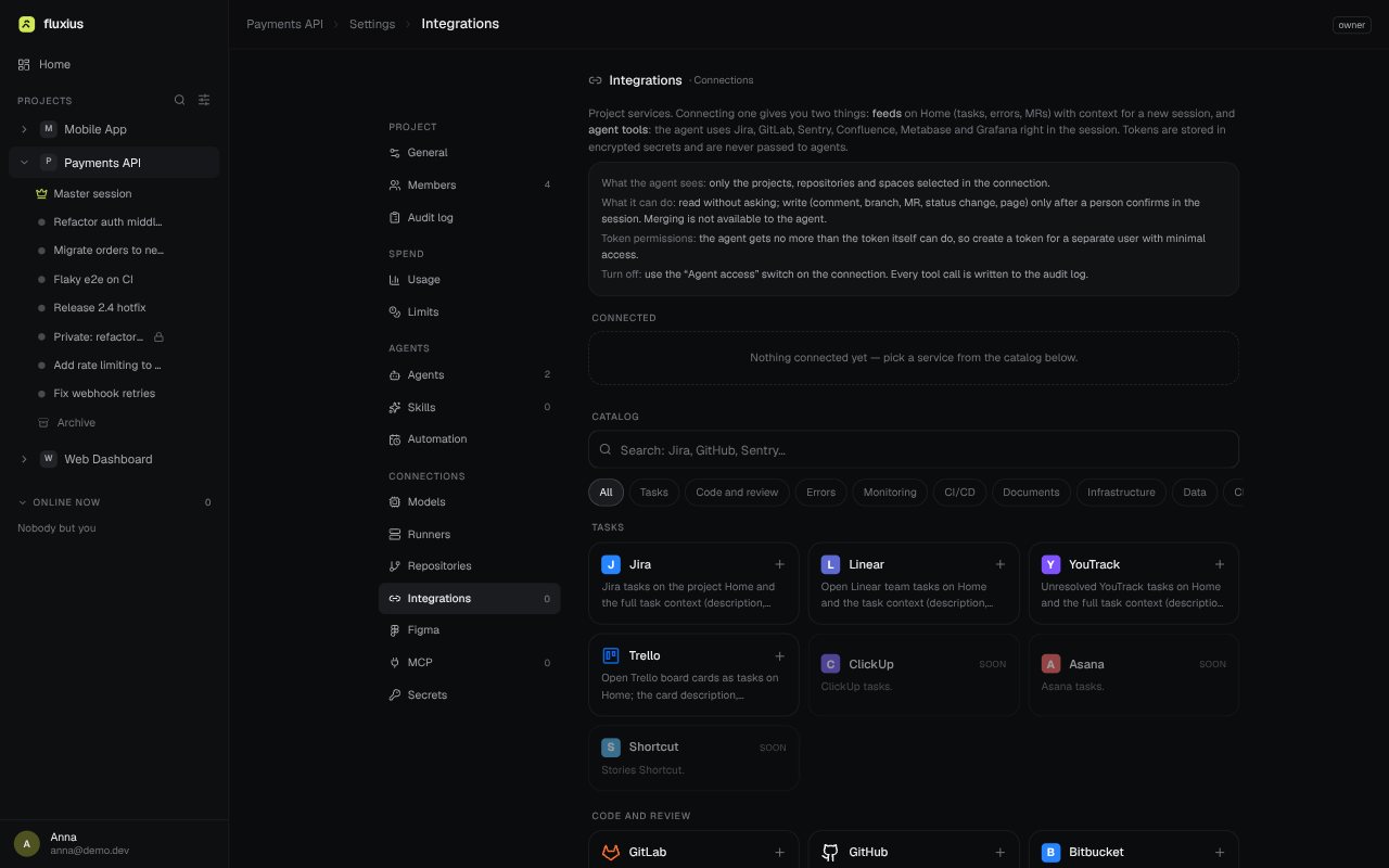 Integrations catalog with Jira, Linear, YouTrack, Trello, GitLab, GitHub and more